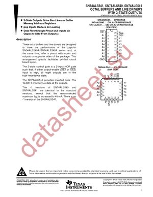 SN74ALS541-1DW datasheet  